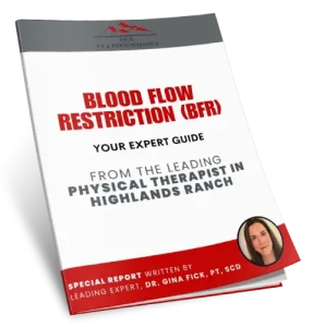 Blood Flow Restriction (BFR) report form for fick pt and performance gina fick